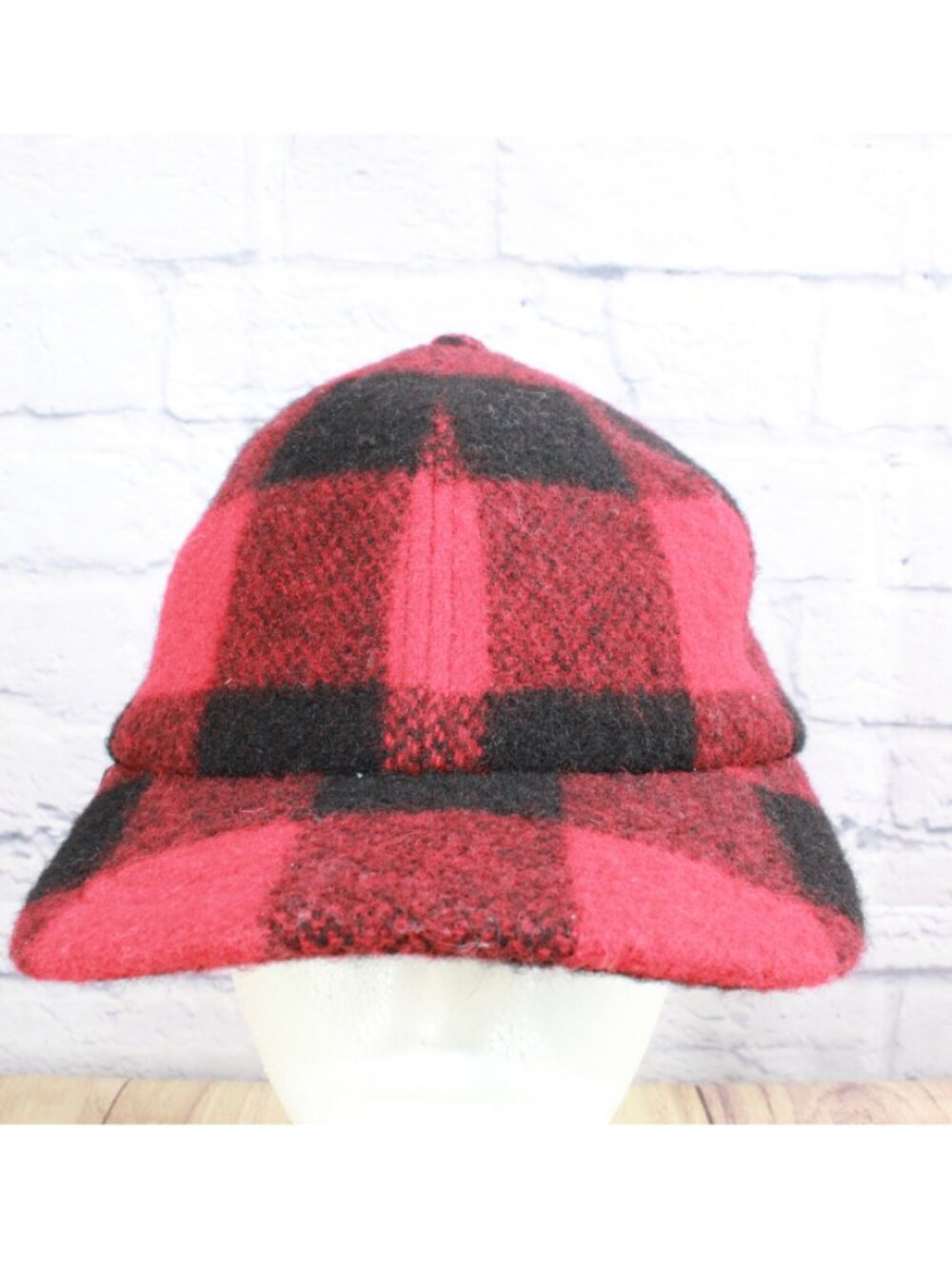 Crown Cap Dry Ice Buffalo Plaid Wool Blend Cap Canada Made One Size